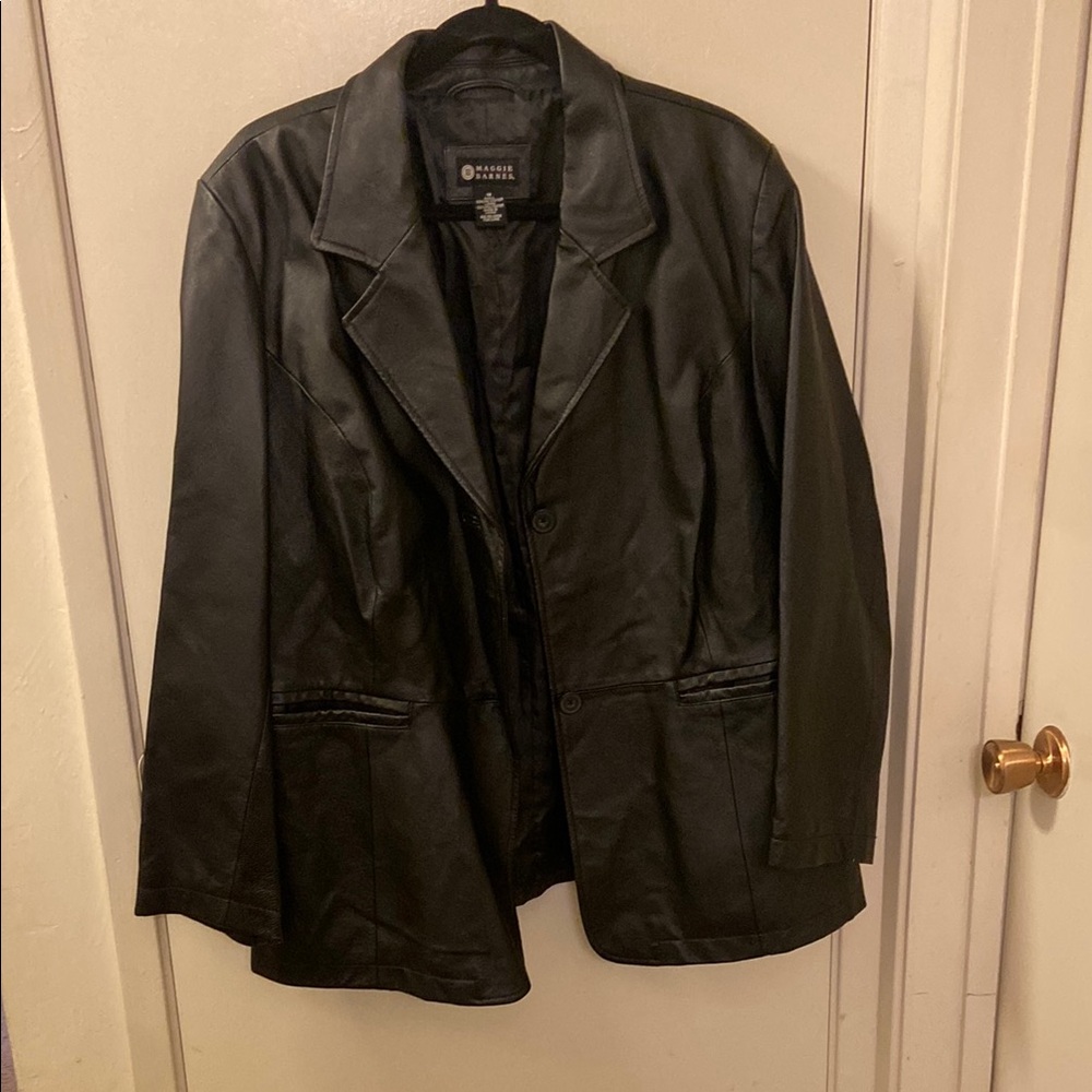 Black Leather Women's Jacket